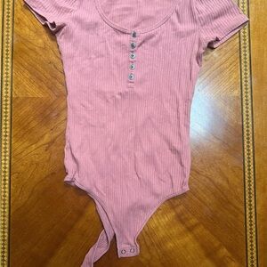 Hollister Pink Ribbed Top